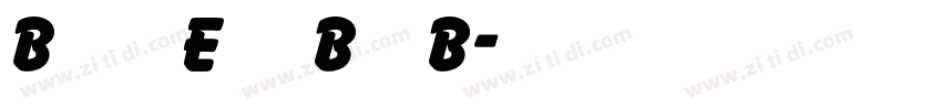Balloon Extra Bold B字体转换